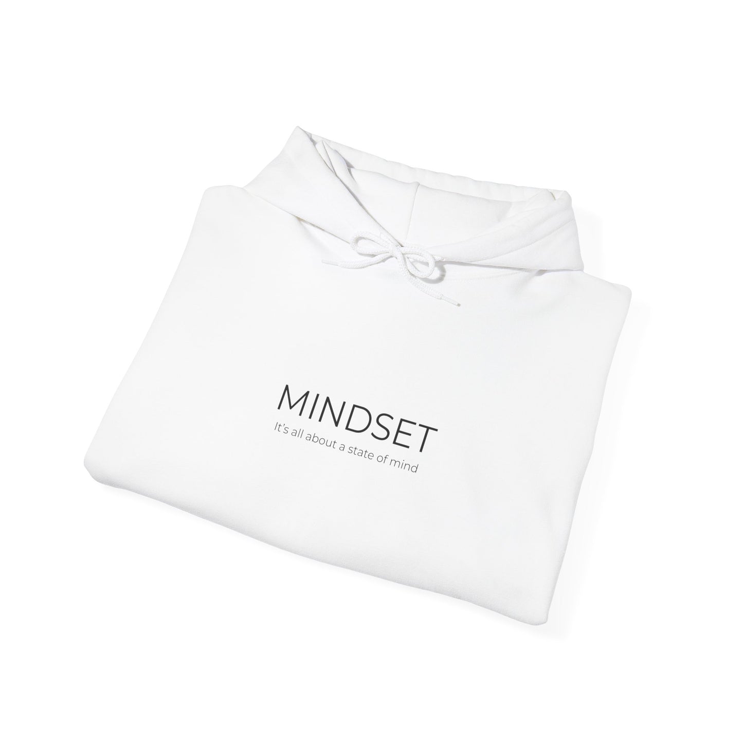 Mindset Unisex Heavy Blend Hooded Sweatshirt, Cozy Hoodie for Inspiration, Perfect Gift for Mindfulness, Motivational Apparel.
