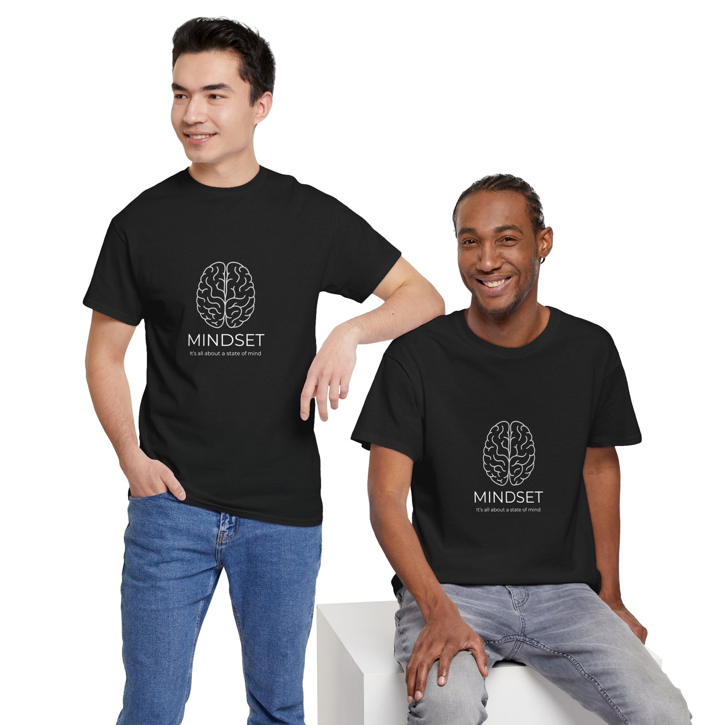 Mindset Unisex Heavy Cotton Tee - Motivational Shirt, Gift, Positive Vibe, Wellness Fashion, Inspirational Clothing