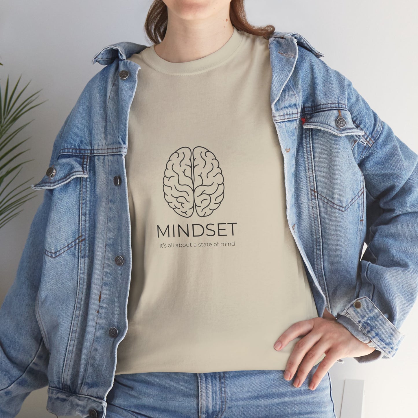 Mindset Unisex Heavy Cotton Tee - Motivational Shirt, Gift, Positive Vibe, Wellness Fashion, Inspirational Clothing