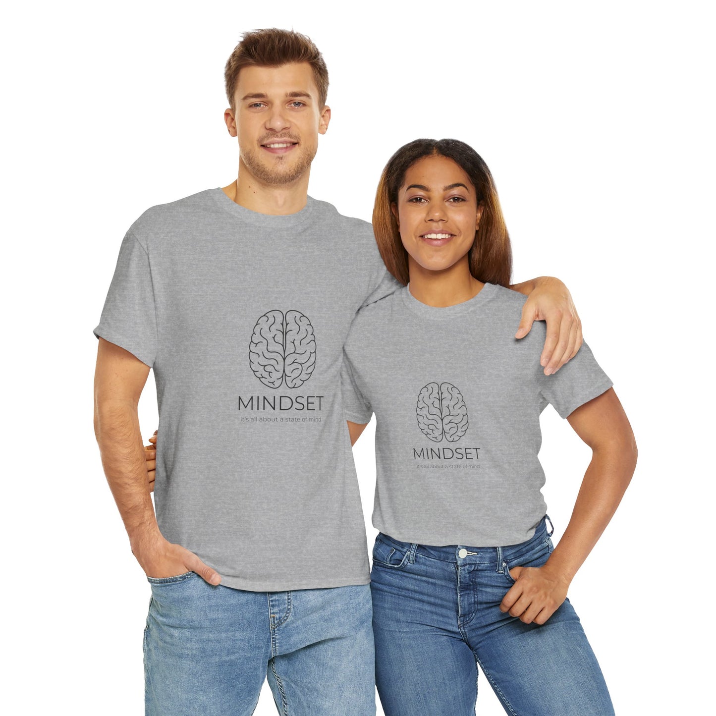Mindset Unisex Heavy Cotton Tee - Motivational Shirt, Gift, Positive Vibe, Wellness Fashion, Inspirational Clothing