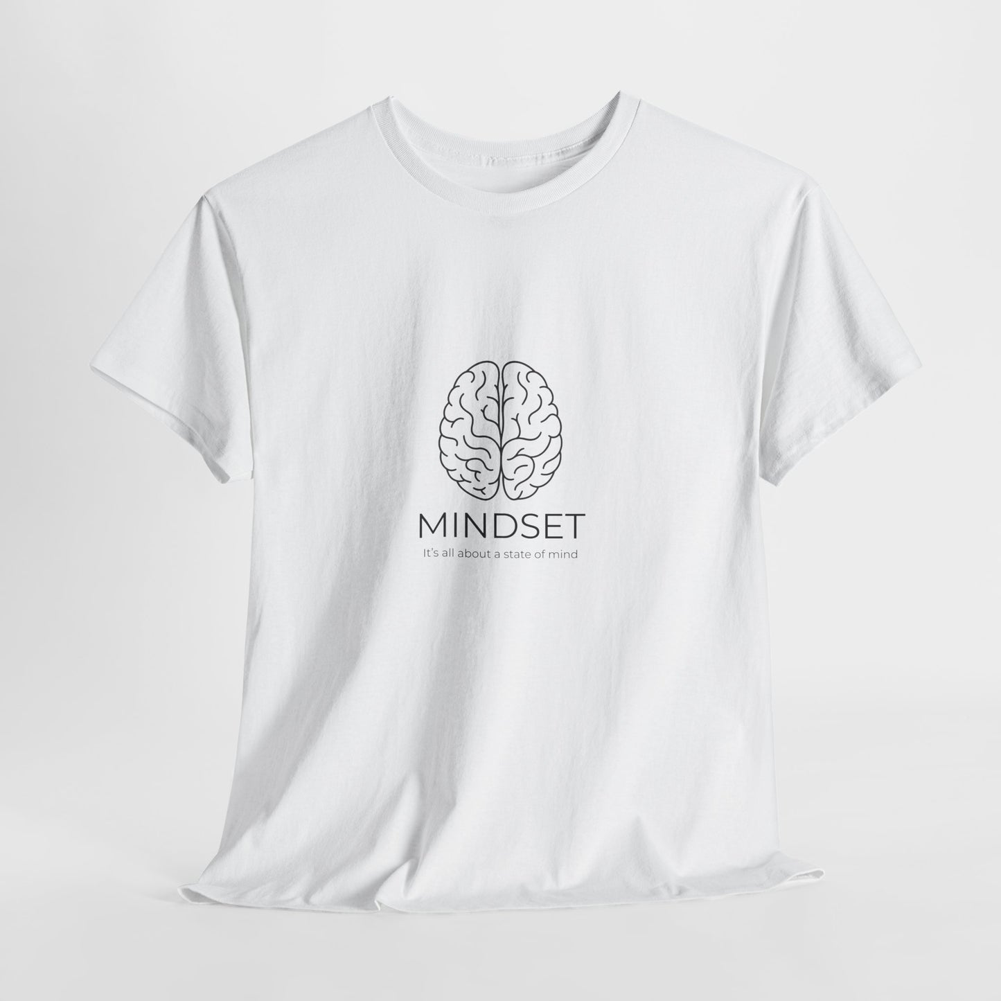 Mindset Unisex Heavy Cotton Tee - Motivational Shirt, Gift, Positive Vibe, Wellness Fashion, Inspirational Clothing