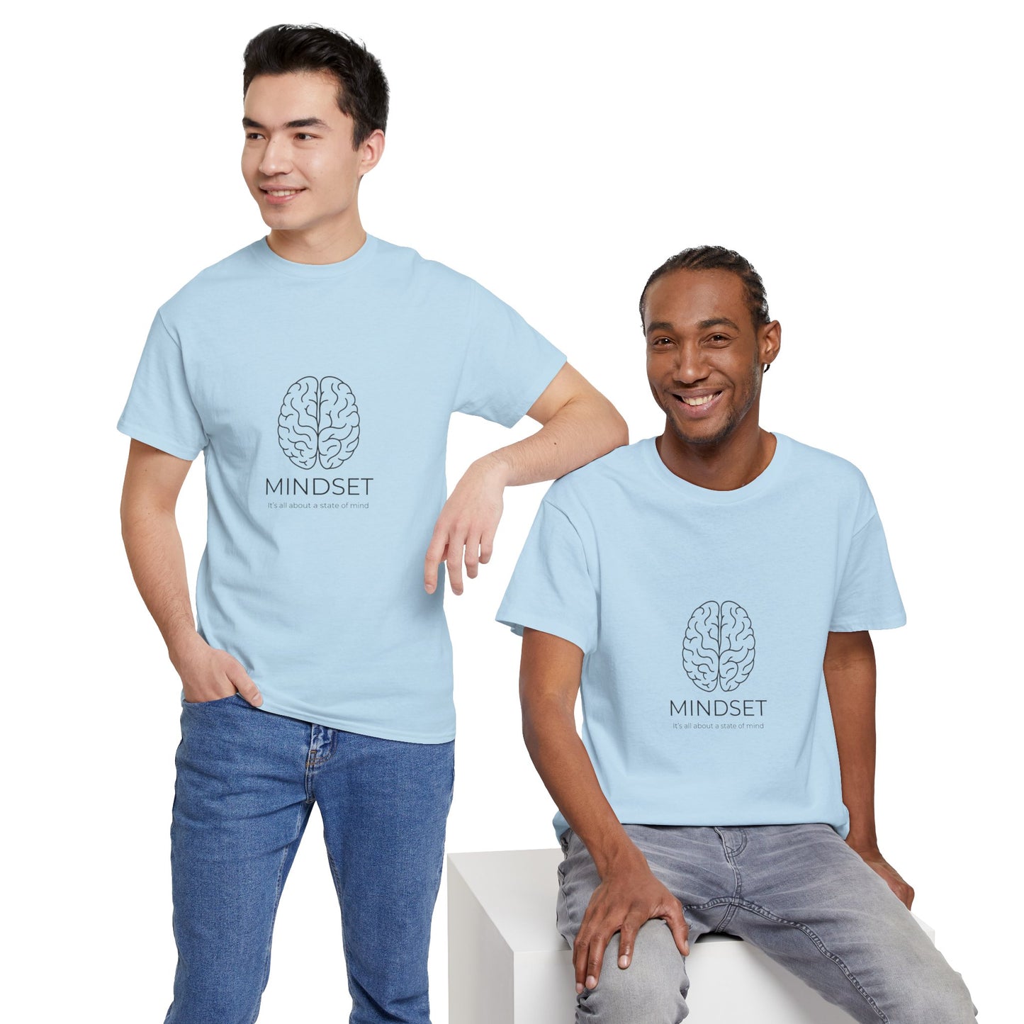 Mindset Unisex Heavy Cotton Tee - Motivational Shirt, Gift, Positive Vibe, Wellness Fashion, Inspirational Clothing