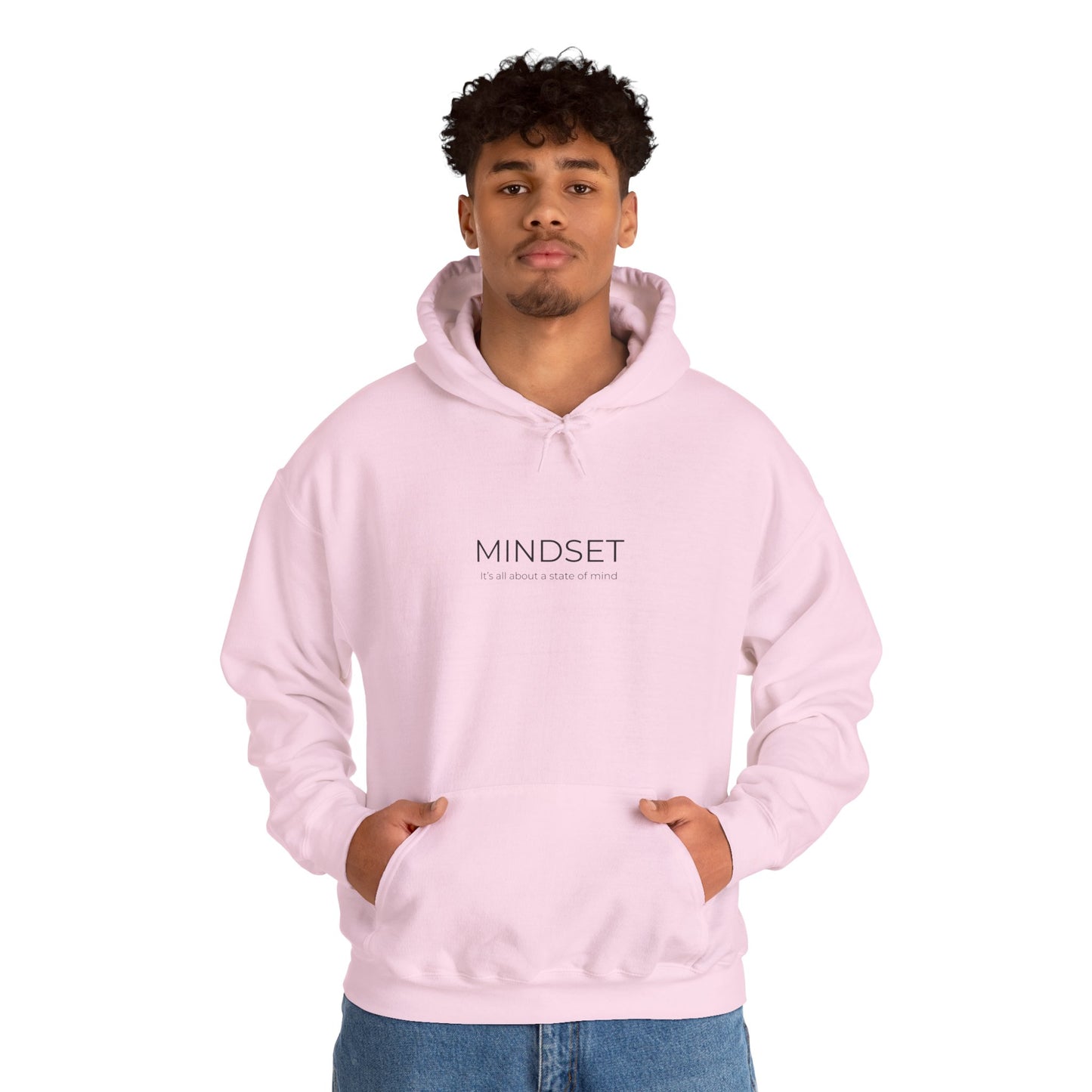 Mindset Unisex Heavy Blend Hooded Sweatshirt, Cozy Hoodie for Inspiration, Perfect Gift for Mindfulness, Motivational Apparel.