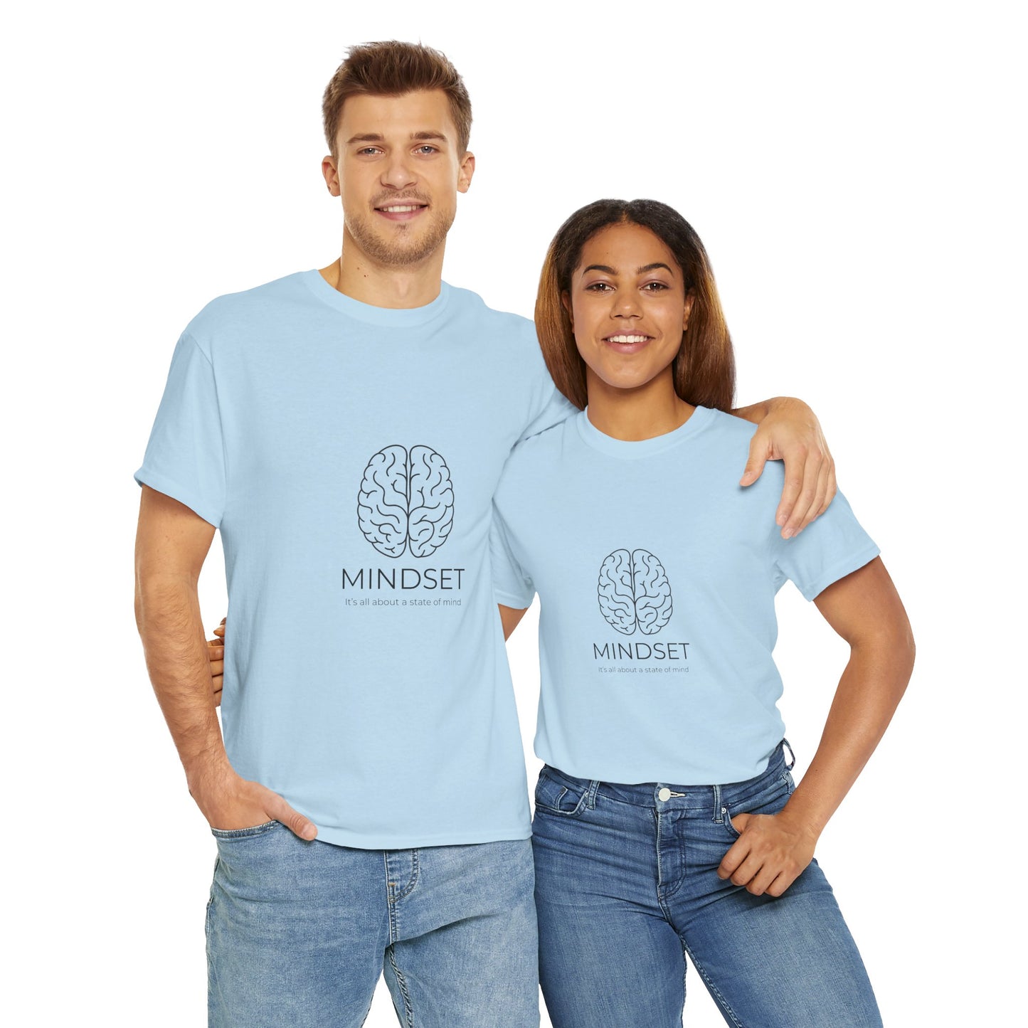 Mindset Unisex Heavy Cotton Tee - Motivational Shirt, Gift, Positive Vibe, Wellness Fashion, Inspirational Clothing
