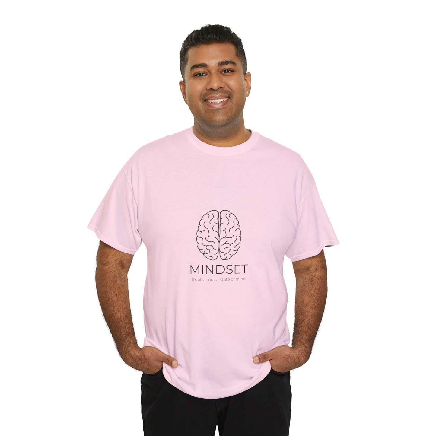 Mindset Unisex Heavy Cotton Tee - Motivational Shirt, Gift, Positive Vibe, Wellness Fashion, Inspirational Clothing