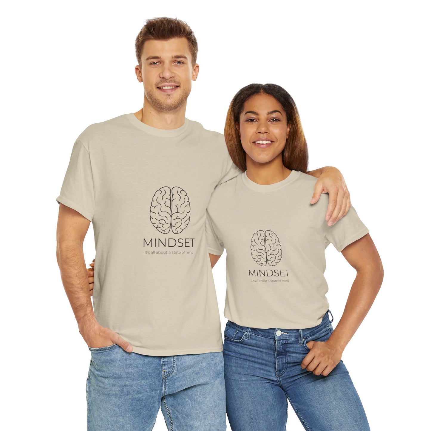 Mindset Unisex Heavy Cotton Tee - Motivational Shirt, Gift, Positive Vibe, Wellness Fashion, Inspirational Clothing
