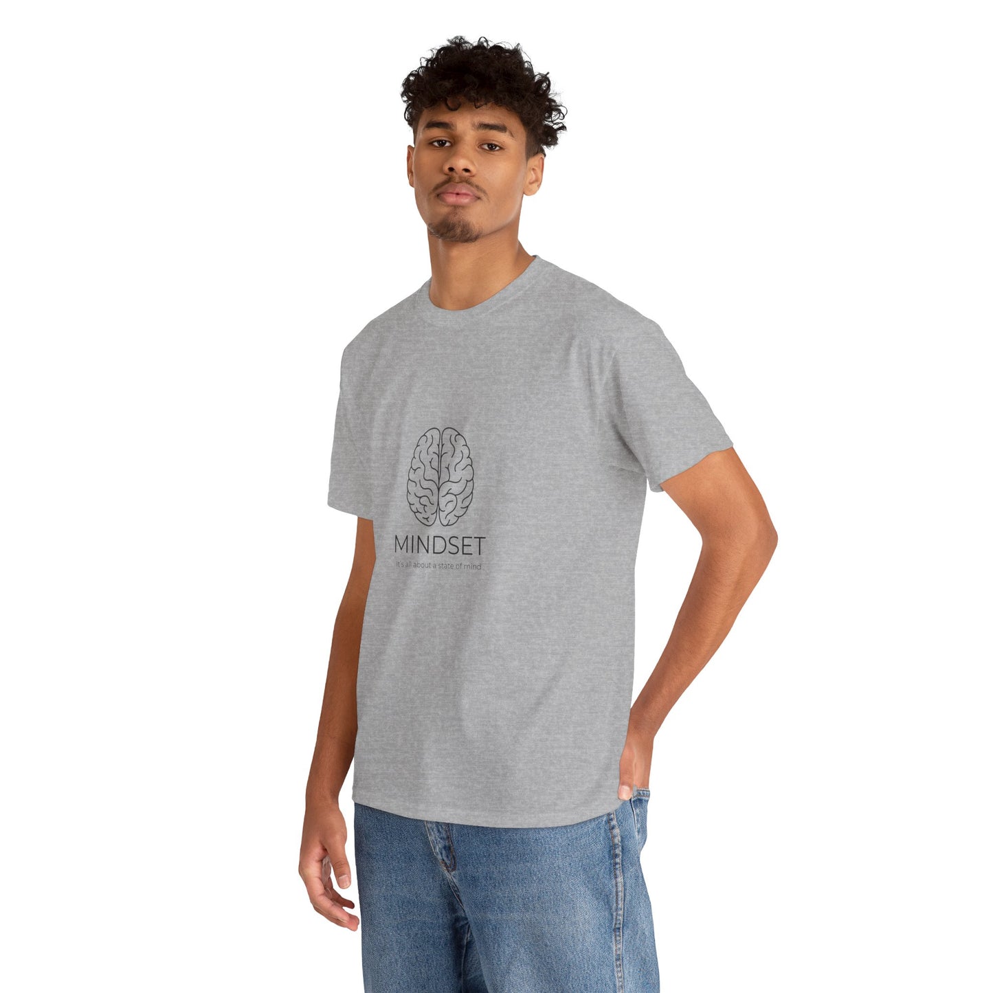 Mindset Unisex Heavy Cotton Tee - Motivational Shirt, Gift, Positive Vibe, Wellness Fashion, Inspirational Clothing