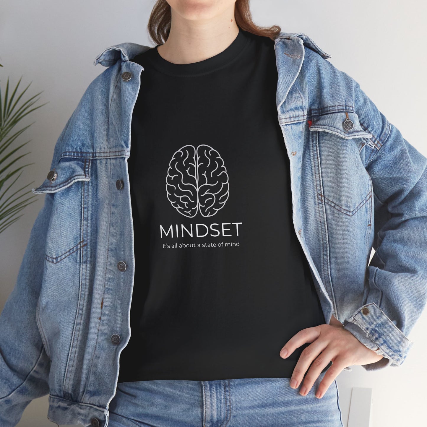 Mindset Unisex Heavy Cotton Tee - Motivational Shirt, Gift, Positive Vibe, Wellness Fashion, Inspirational Clothing