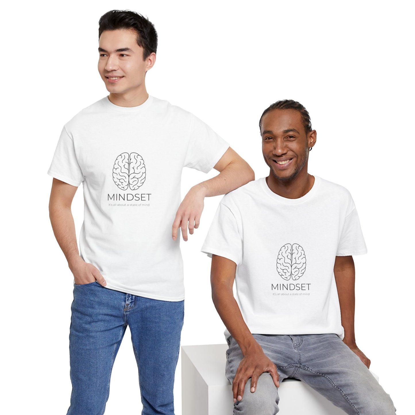 Mindset Unisex Heavy Cotton Tee - Motivational Shirt, Gift, Positive Vibe, Wellness Fashion, Inspirational Clothing
