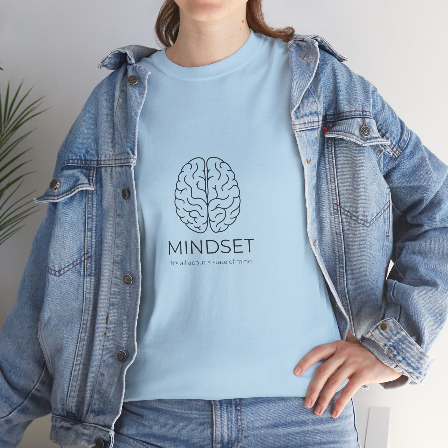Mindset Unisex Heavy Cotton Tee - Motivational Shirt, Gift, Positive Vibe, Wellness Fashion, Inspirational Clothing