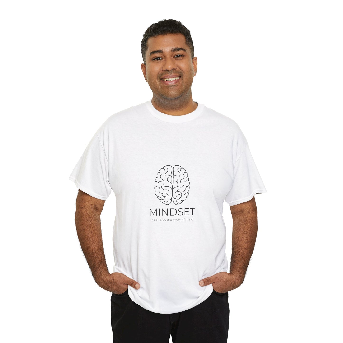 Mindset Unisex Heavy Cotton Tee - Motivational Shirt, Gift, Positive Vibe, Wellness Fashion, Inspirational Clothing