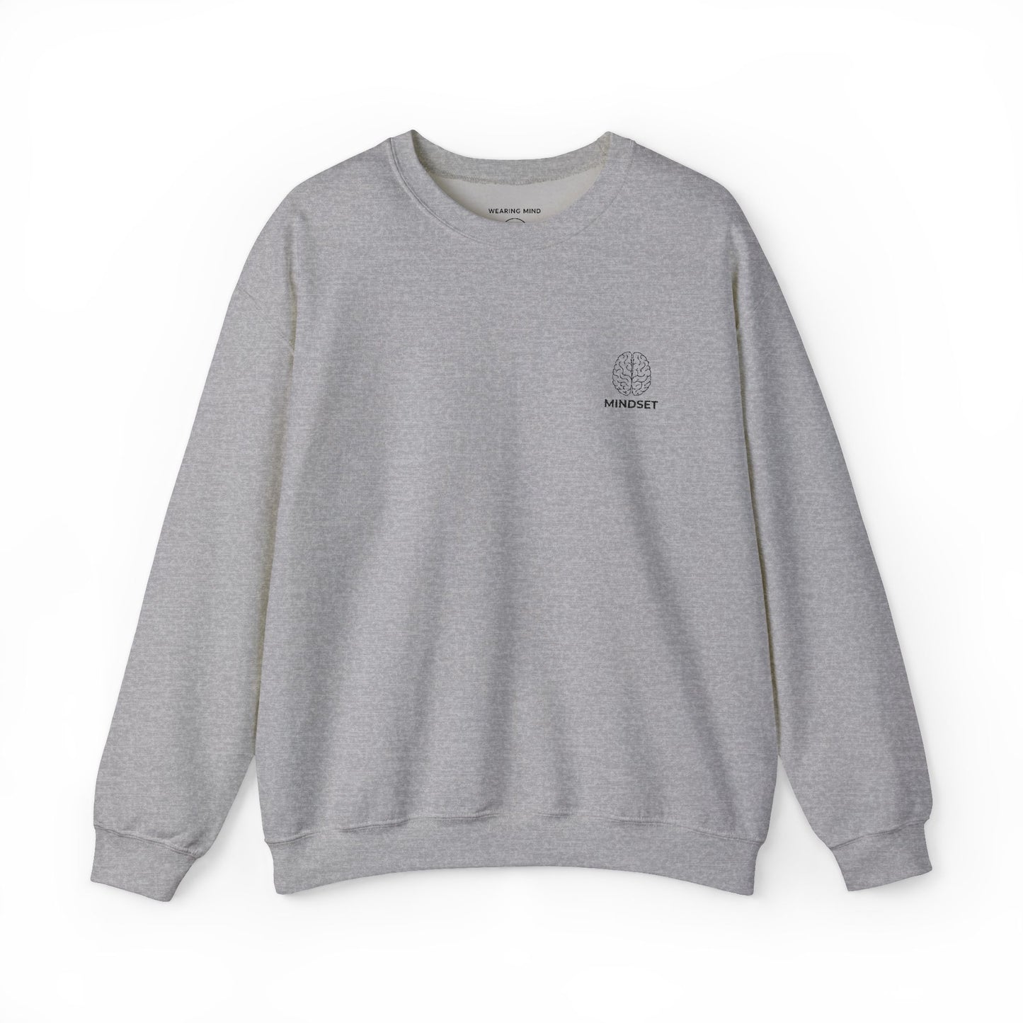 Mindset - Embroidered Cozy Autumn Unisex Sweatshirt, Fall Fashion, Comfortable Casual Wear, Gift, Everyday Style