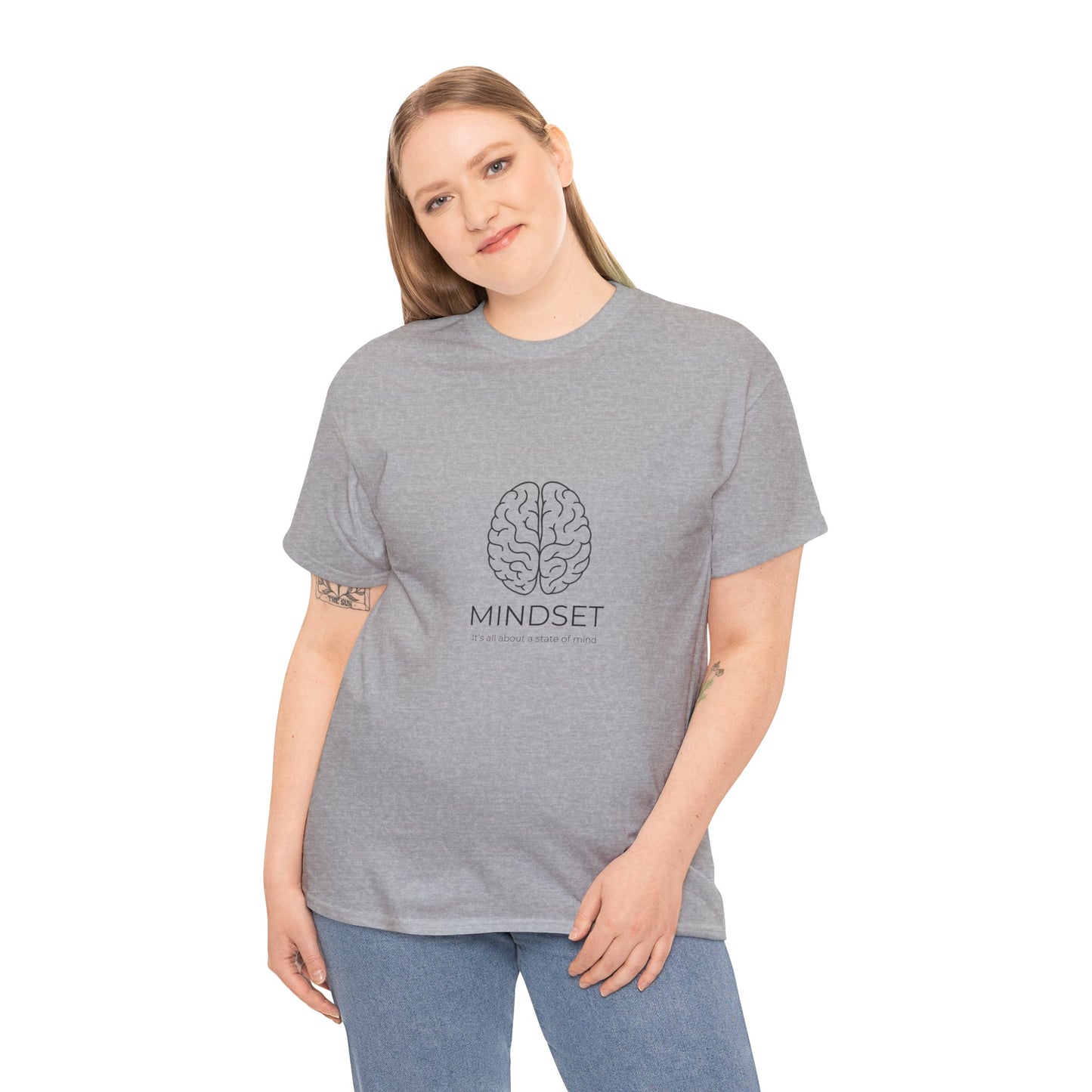 Mindset Unisex Heavy Cotton Tee - Motivational Shirt, Gift, Positive Vibe, Wellness Fashion, Inspirational Clothing