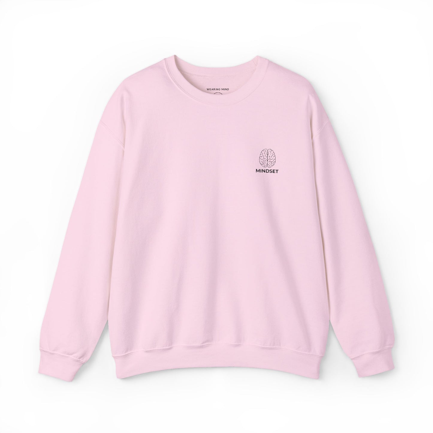 Mindset - Embroidered Cozy Autumn Unisex Sweatshirt, Fall Fashion, Comfortable Casual Wear, Gift, Everyday Style