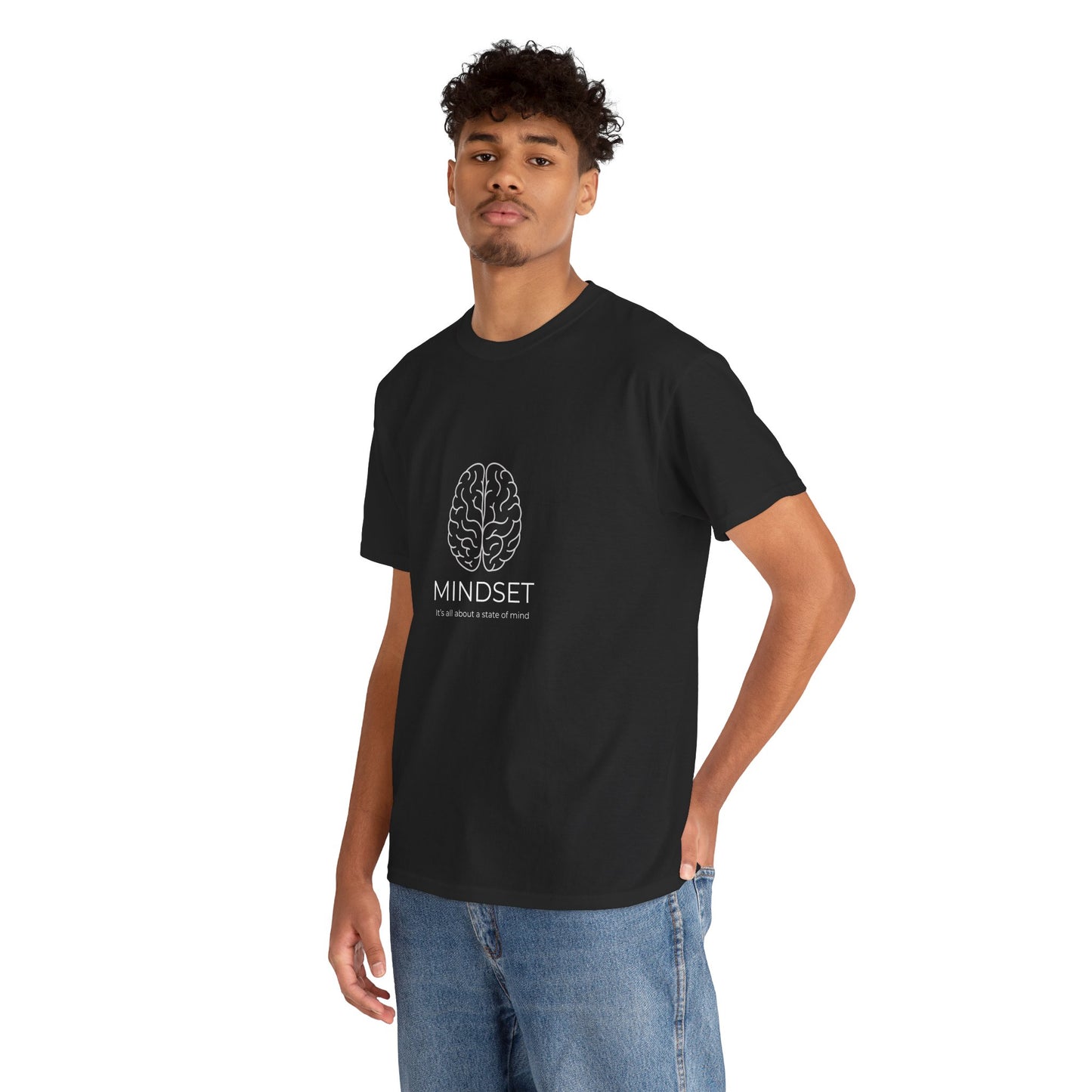 Mindset Unisex Heavy Cotton Tee - Motivational Shirt, Gift, Positive Vibe, Wellness Fashion, Inspirational Clothing