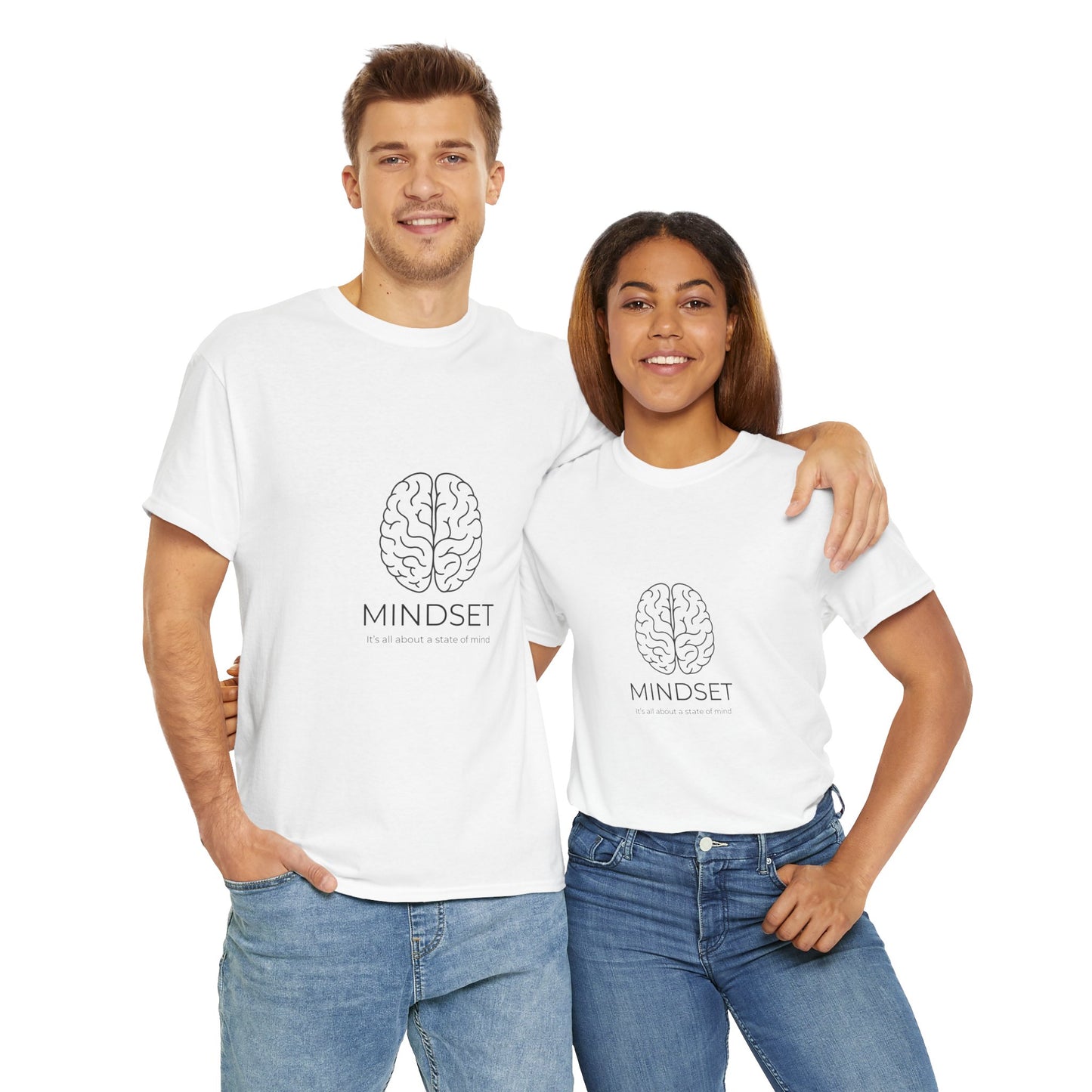 Mindset Unisex Heavy Cotton Tee - Motivational Shirt, Gift, Positive Vibe, Wellness Fashion, Inspirational Clothing