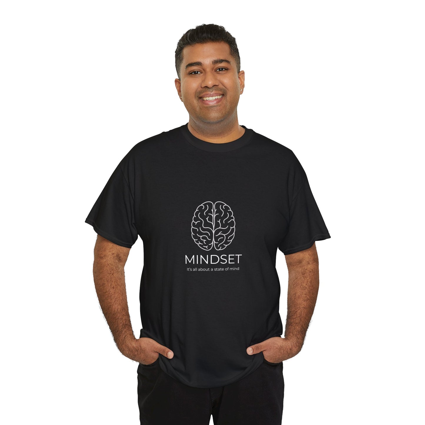 Mindset Unisex Heavy Cotton Tee - Motivational Shirt, Gift, Positive Vibe, Wellness Fashion, Inspirational Clothing