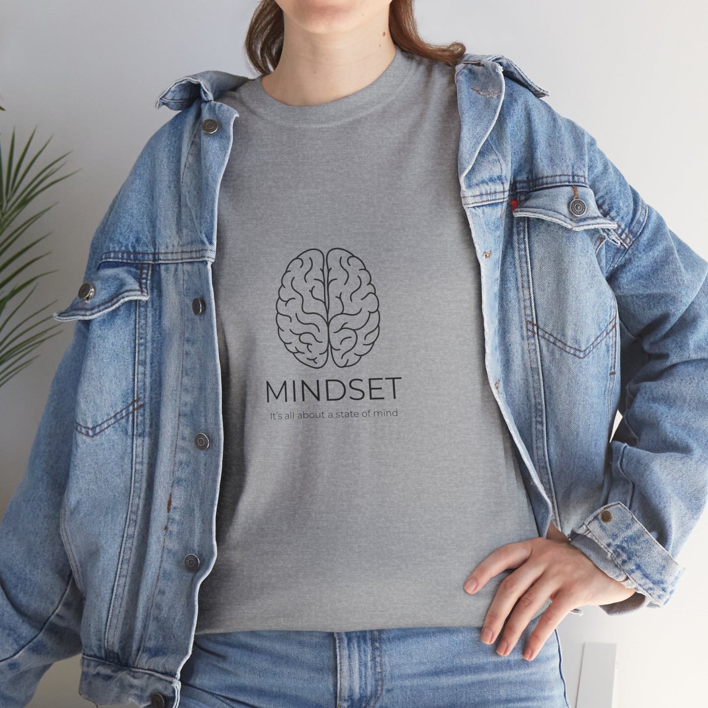 Mindset Unisex Heavy Cotton Tee - Motivational Shirt, Gift, Positive Vibe, Wellness Fashion, Inspirational Clothing