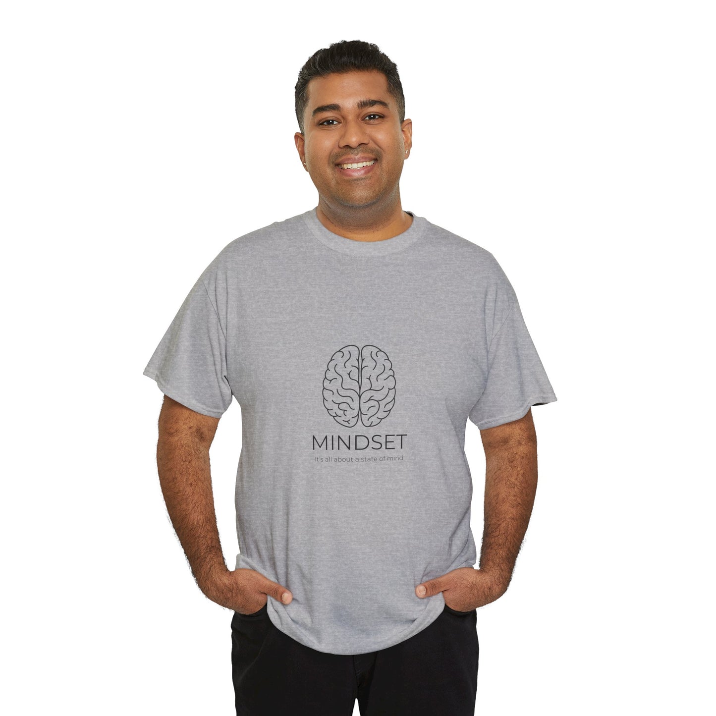 Mindset Unisex Heavy Cotton Tee - Motivational Shirt, Gift, Positive Vibe, Wellness Fashion, Inspirational Clothing