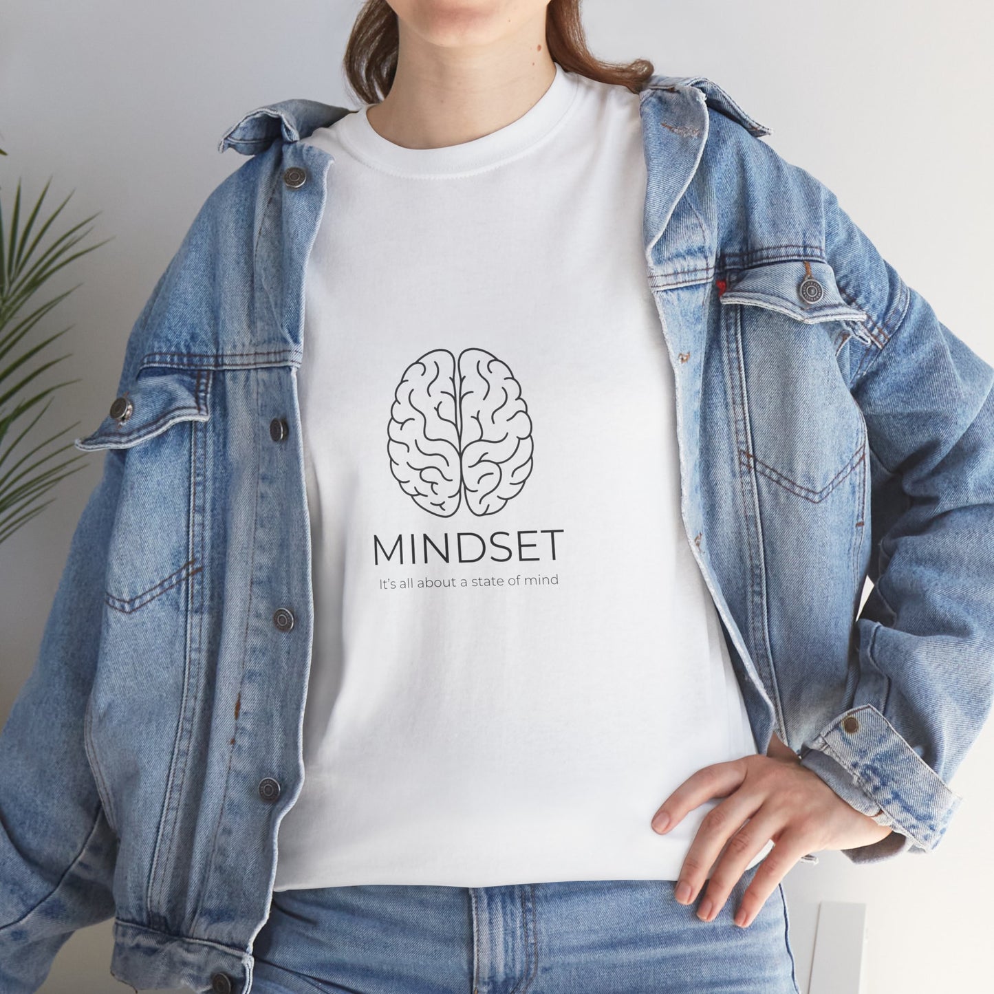 Mindset Unisex Heavy Cotton Tee - Motivational Shirt, Gift, Positive Vibe, Wellness Fashion, Inspirational Clothing
