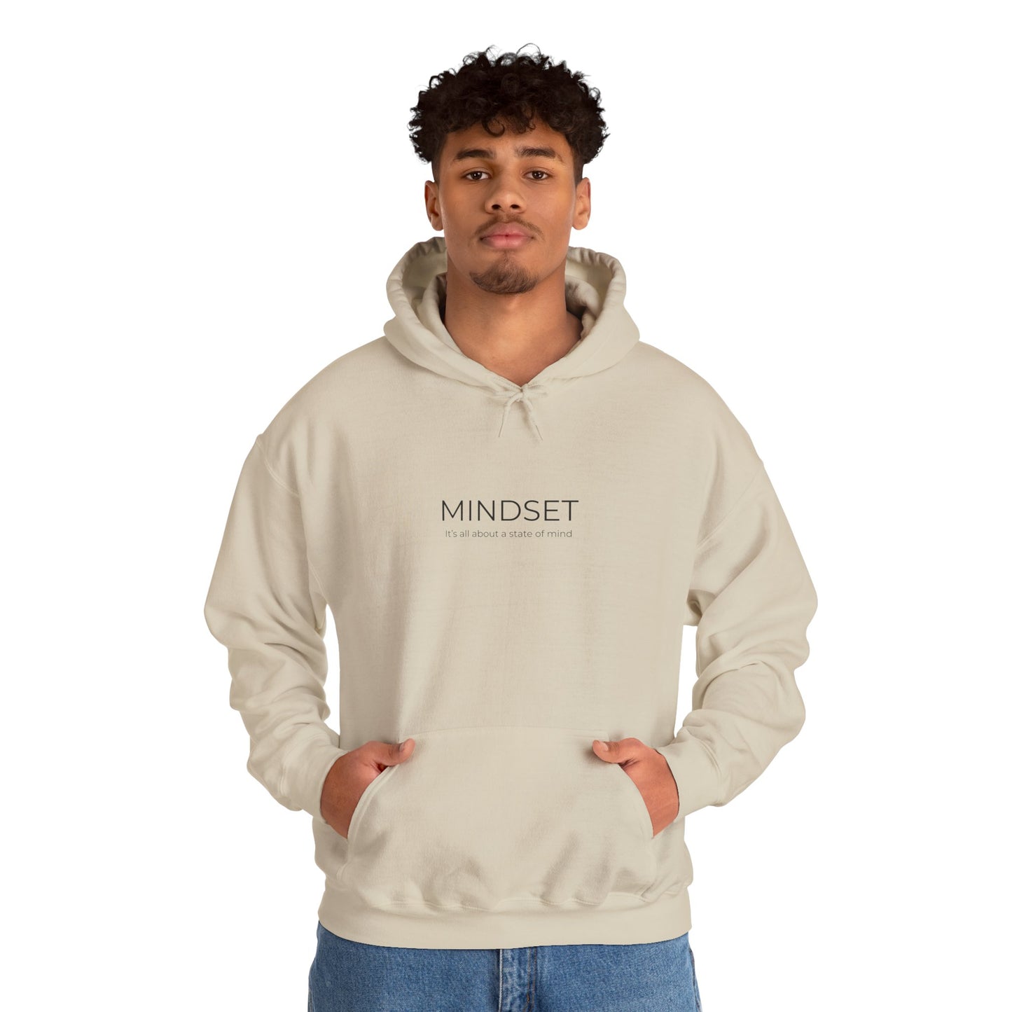 Mindset Unisex Heavy Blend Hooded Sweatshirt, Cozy Hoodie for Inspiration, Perfect Gift for Mindfulness, Motivational Apparel.