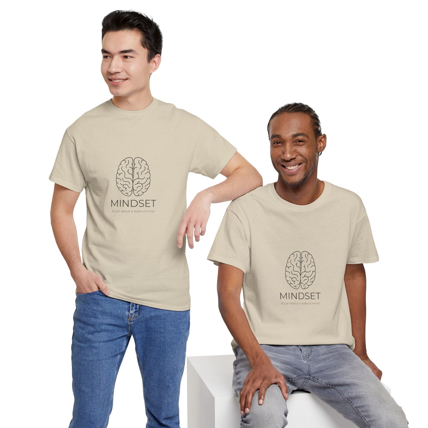 Mindset Unisex Heavy Cotton Tee - Motivational Shirt, Gift, Positive Vibe, Wellness Fashion, Inspirational Clothing
