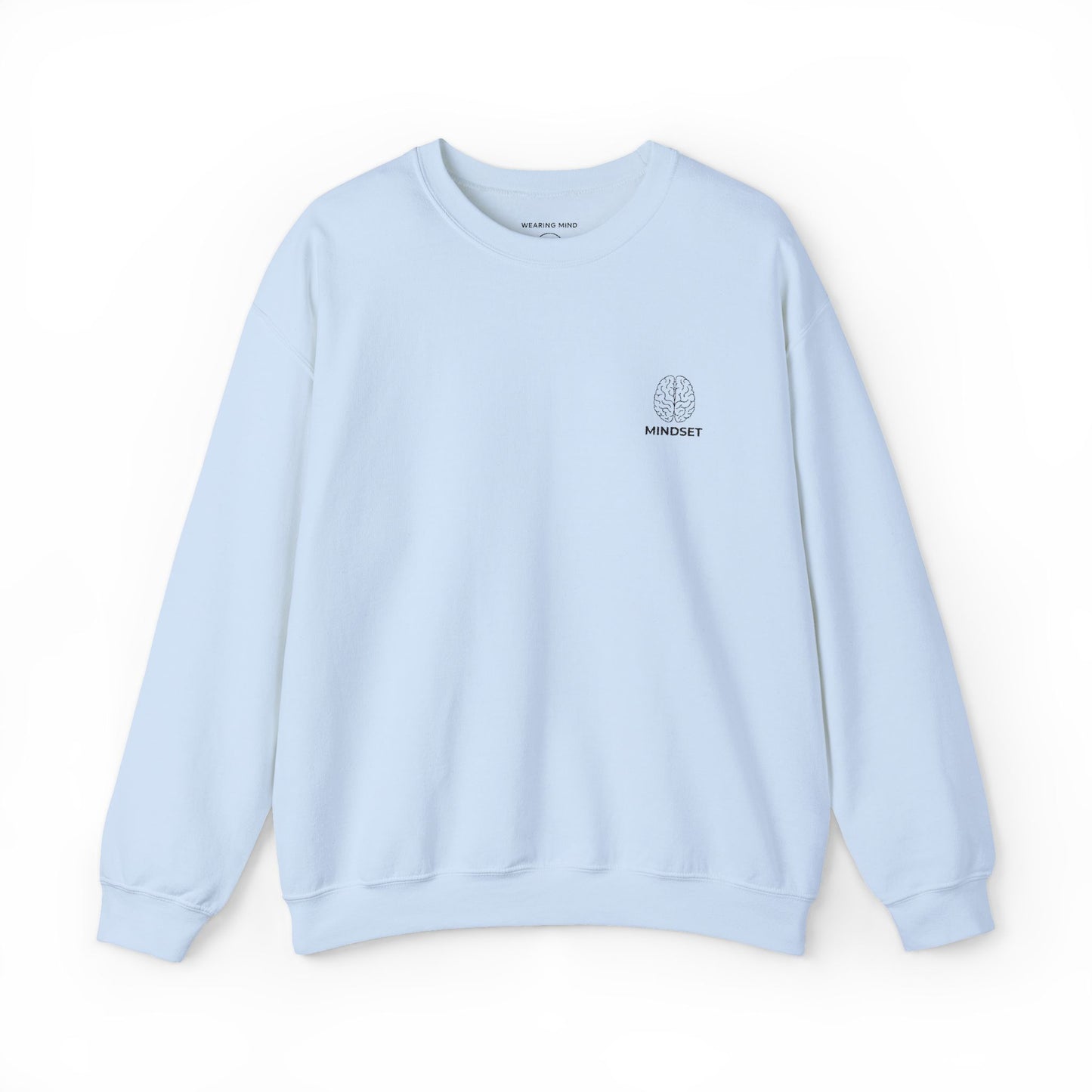 Mindset - Embroidered Cozy Autumn Unisex Sweatshirt, Fall Fashion, Comfortable Casual Wear, Gift, Everyday Style