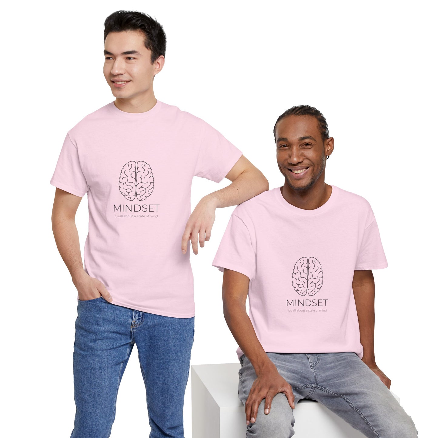 Mindset Unisex Heavy Cotton Tee - Motivational Shirt, Gift, Positive Vibe, Wellness Fashion, Inspirational Clothing
