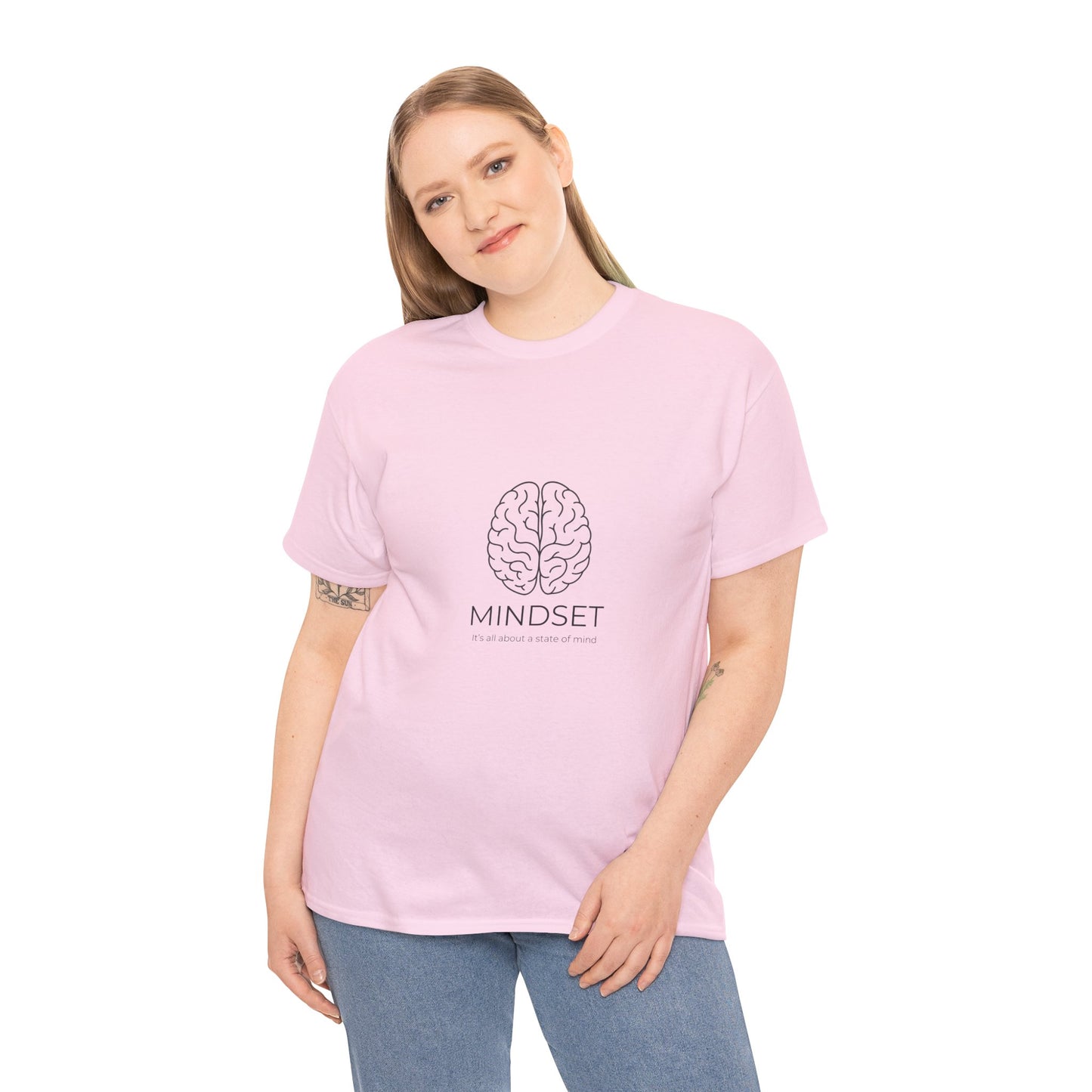Mindset Unisex Heavy Cotton Tee - Motivational Shirt, Gift, Positive Vibe, Wellness Fashion, Inspirational Clothing
