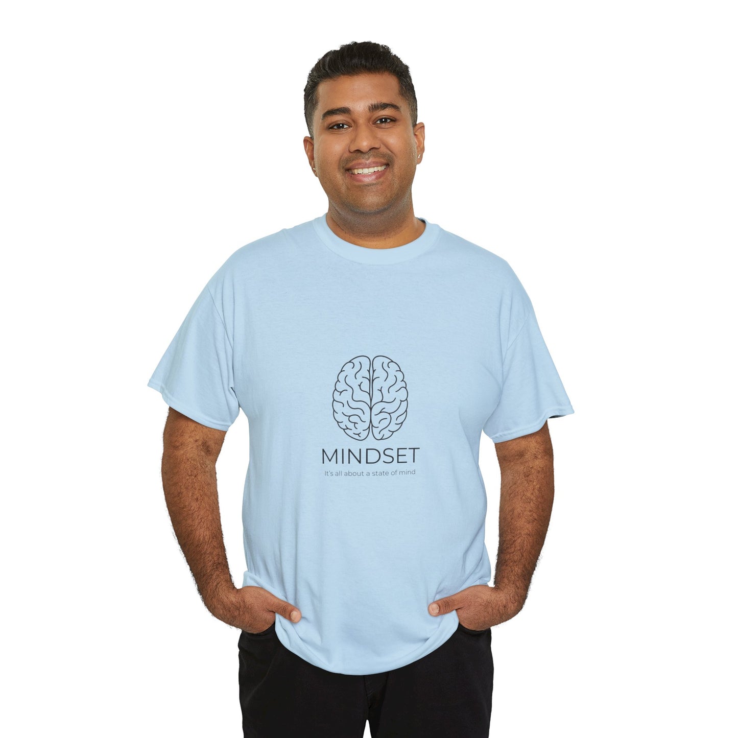 Mindset Unisex Heavy Cotton Tee - Motivational Shirt, Gift, Positive Vibe, Wellness Fashion, Inspirational Clothing
