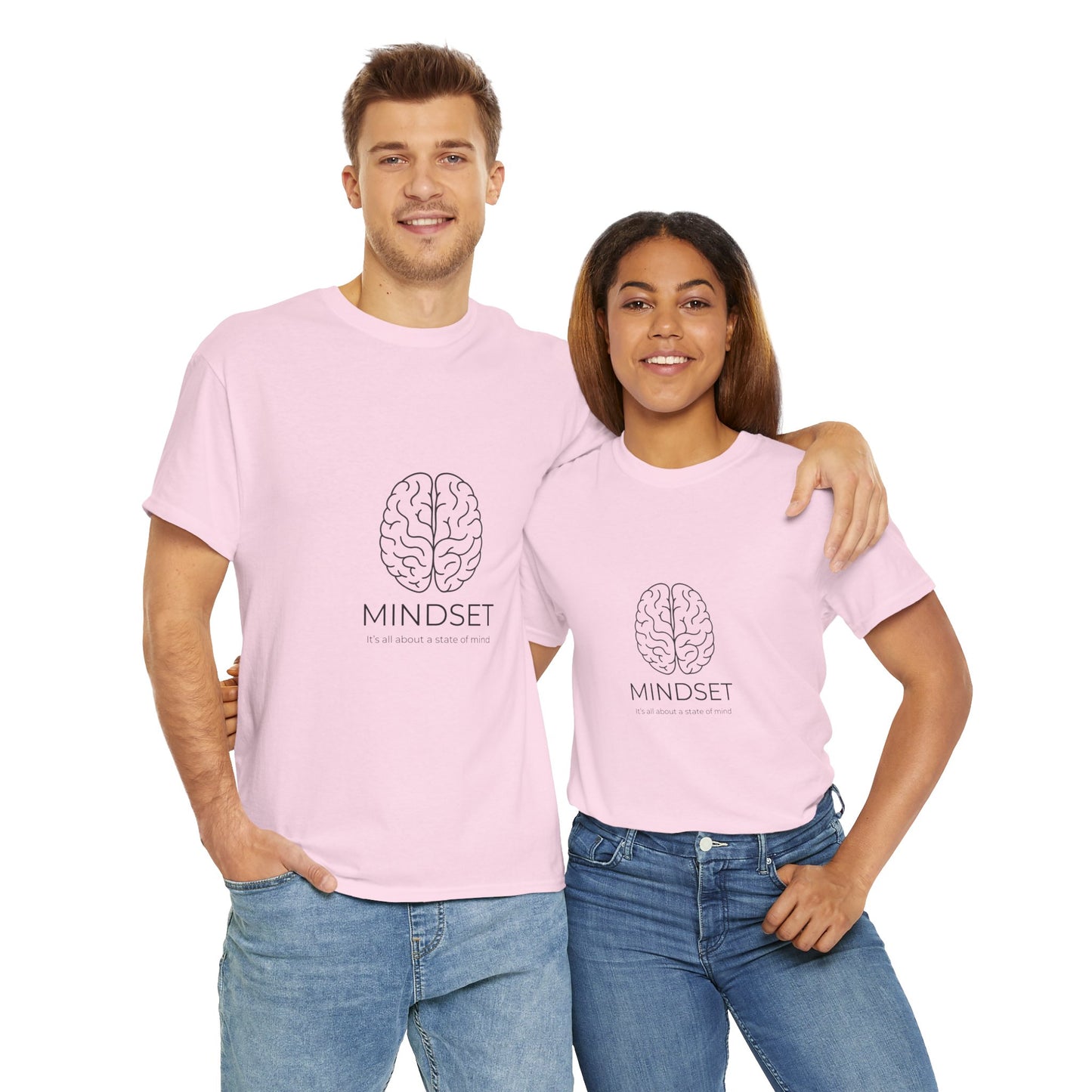Mindset Unisex Heavy Cotton Tee - Motivational Shirt, Gift, Positive Vibe, Wellness Fashion, Inspirational Clothing