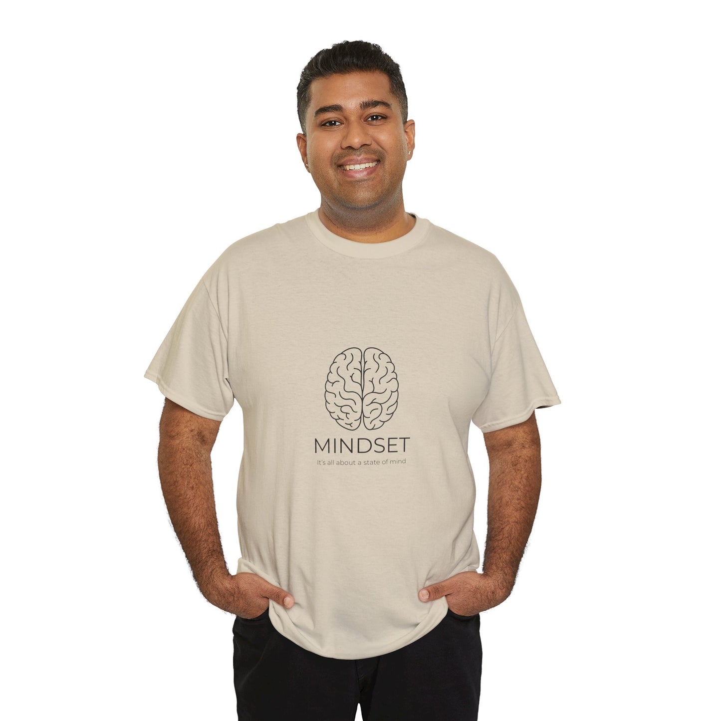 Mindset Unisex Heavy Cotton Tee - Motivational Shirt, Gift, Positive Vibe, Wellness Fashion, Inspirational Clothing