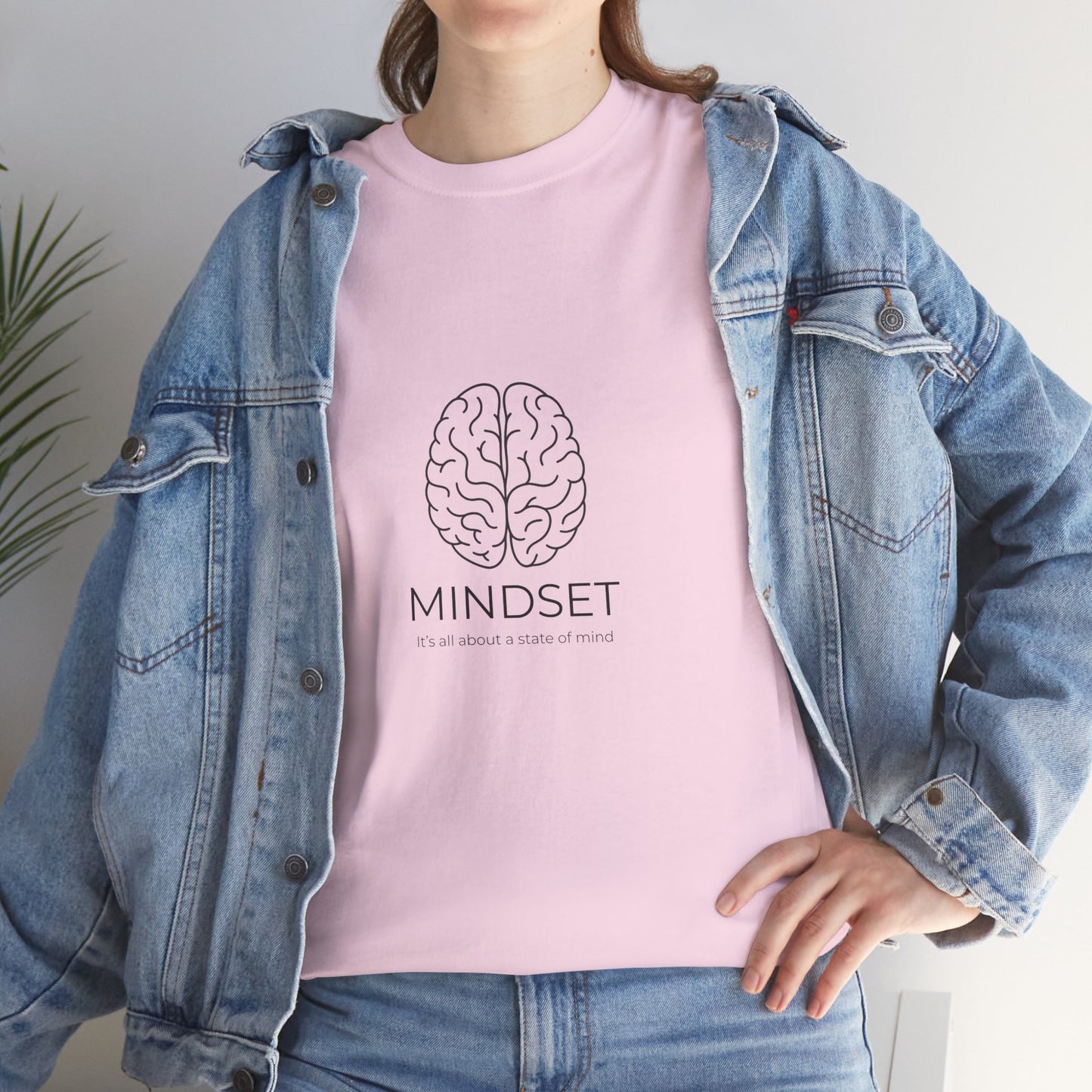 Mindset Unisex Heavy Cotton Tee - Motivational Shirt, Gift, Positive Vibe, Wellness Fashion, Inspirational Clothing