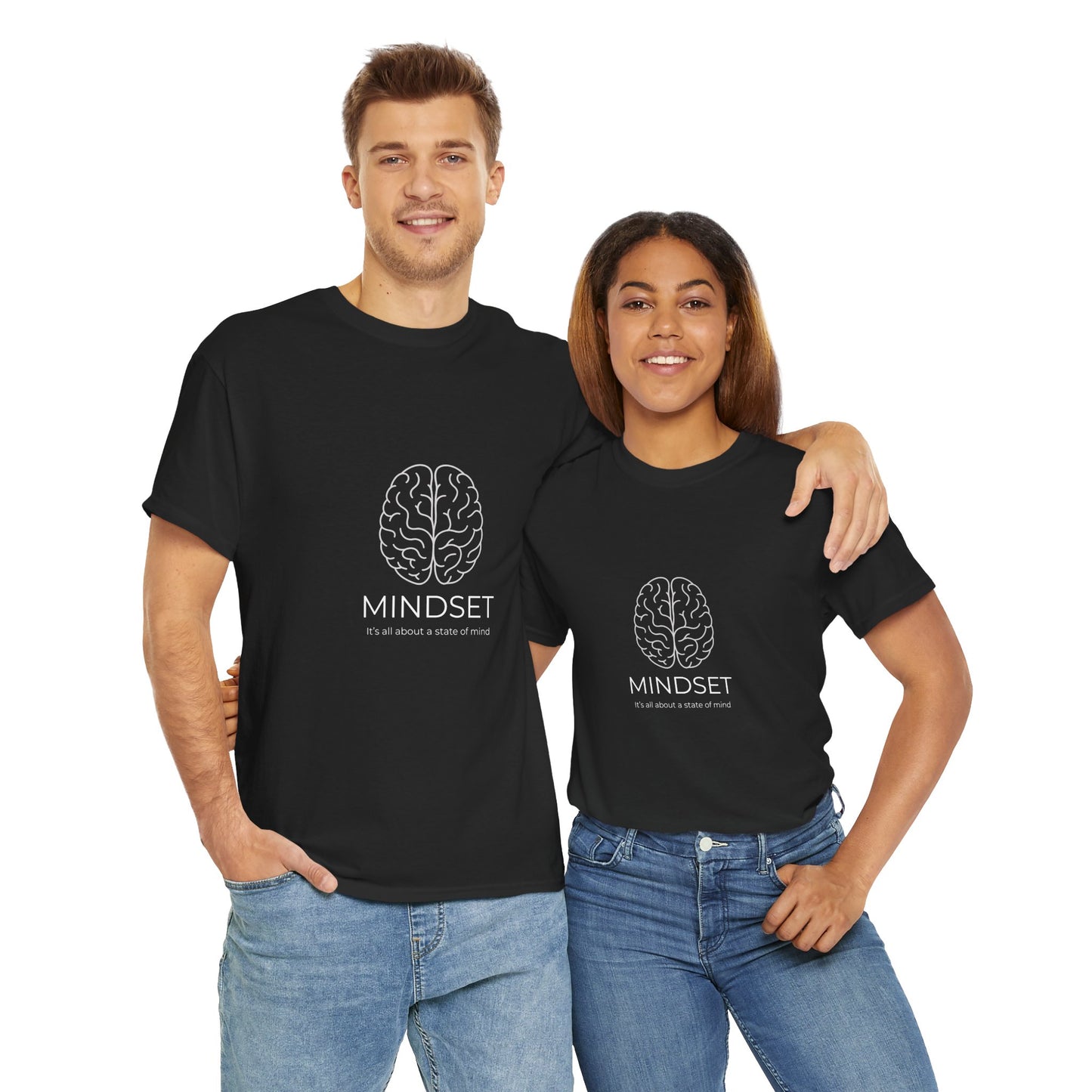 Mindset Unisex Heavy Cotton Tee - Motivational Shirt, Gift, Positive Vibe, Wellness Fashion, Inspirational Clothing