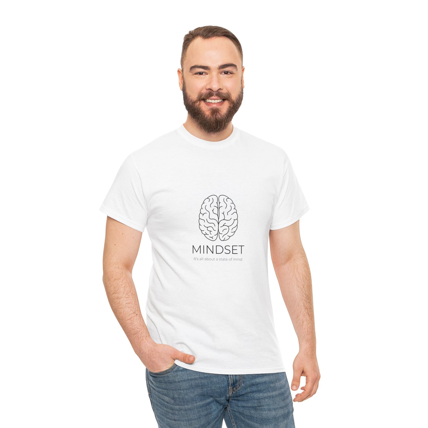 Mindset Unisex Heavy Cotton Tee - Motivational Shirt, Gift, Positive Vibe, Wellness Fashion, Inspirational Clothing