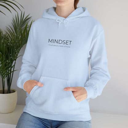 Mindset Unisex Heavy Blend Hooded Sweatshirt, Cozy Hoodie for Inspiration, Perfect Gift for Mindfulness, Motivational Apparel.