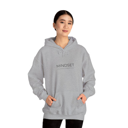 Mindset Unisex Heavy Blend Hooded Sweatshirt, Cozy Hoodie for Inspiration, Perfect Gift for Mindfulness, Motivational Apparel.