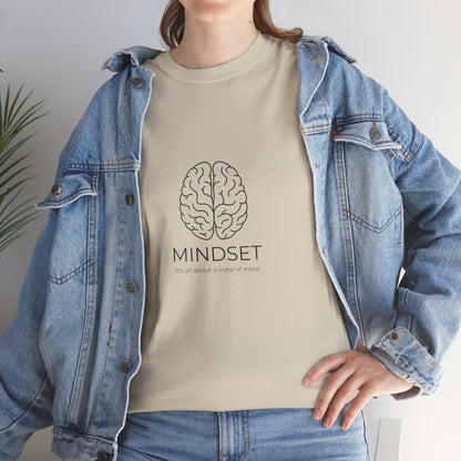 Mindset Unisex Heavy Cotton Tee - Motivational Shirt, Gift, Positive Vibe, Wellness Fashion, Inspirational Clothing
