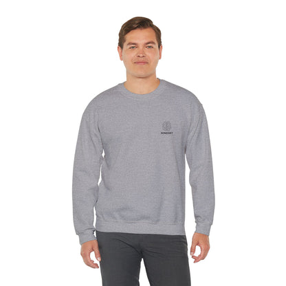 Mindset - Embroidered Cozy Autumn Unisex Sweatshirt, Fall Fashion, Comfortable Casual Wear, Gift, Everyday Style