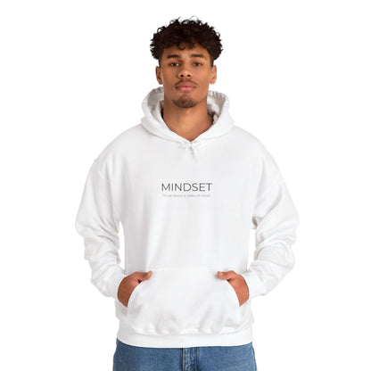 Mindset Unisex Heavy Blend Hooded Sweatshirt, Cozy Hoodie for Inspiration, Perfect Gift for Mindfulness, Motivational Apparel.