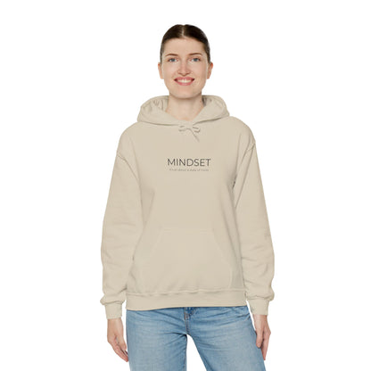 Mindset Unisex Heavy Blend Hooded Sweatshirt, Cozy Hoodie for Inspiration, Perfect Gift for Mindfulness, Motivational Apparel.
