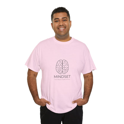 Mindset Unisex Heavy Cotton Tee - Motivational Shirt, Gift, Positive Vibe, Wellness Fashion, Inspirational Clothing