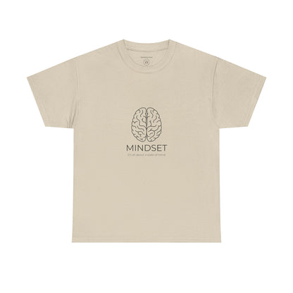 Mindset Unisex Heavy Cotton Tee - Motivational Shirt, Gift, Positive Vibe, Wellness Fashion, Inspirational Clothing