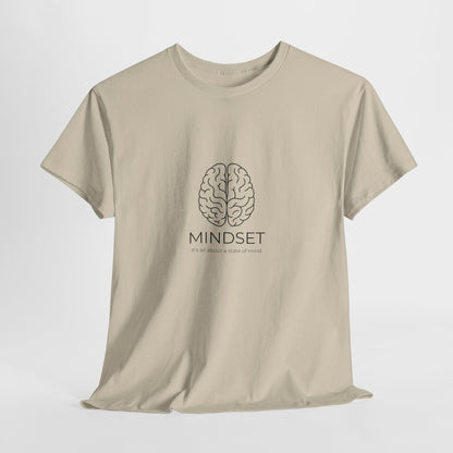 Mindset Unisex Heavy Cotton Tee - Motivational Shirt, Gift, Positive Vibe, Wellness Fashion, Inspirational Clothing