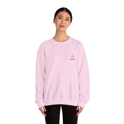 Mindset - Embroidered Cozy Autumn Unisex Sweatshirt, Fall Fashion, Comfortable Casual Wear, Gift, Everyday Style