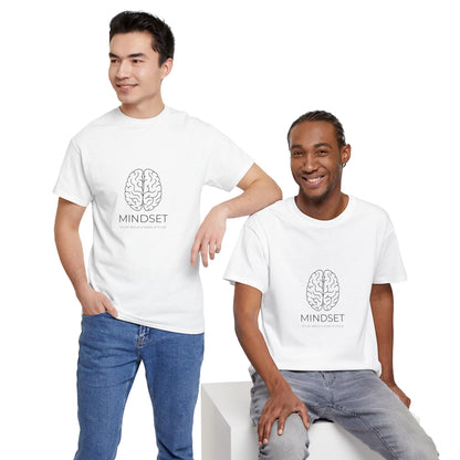 Mindset Unisex Heavy Cotton Tee - Motivational Shirt, Gift, Positive Vibe, Wellness Fashion, Inspirational Clothing