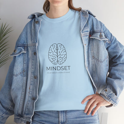 Mindset Unisex Heavy Cotton Tee - Motivational Shirt, Gift, Positive Vibe, Wellness Fashion, Inspirational Clothing