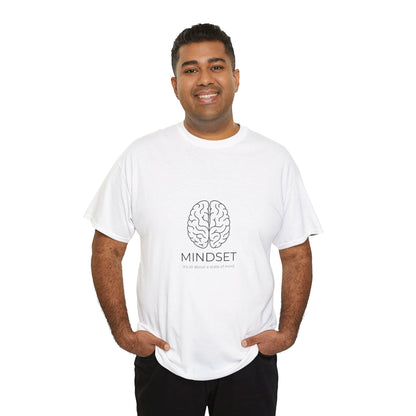 Mindset Unisex Heavy Cotton Tee - Motivational Shirt, Gift, Positive Vibe, Wellness Fashion, Inspirational Clothing