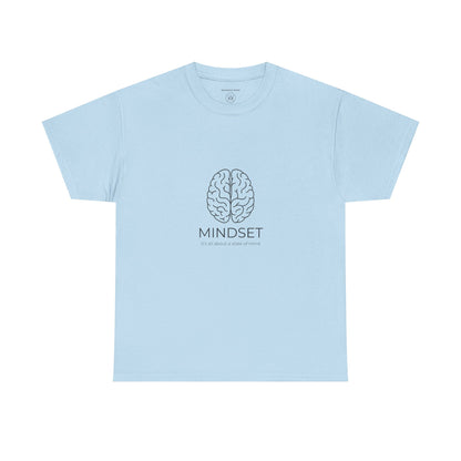 Mindset Unisex Heavy Cotton Tee - Motivational Shirt, Gift, Positive Vibe, Wellness Fashion, Inspirational Clothing