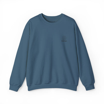 Mindset - Embroidered Cozy Autumn Unisex Sweatshirt, Fall Fashion, Comfortable Casual Wear, Gift, Everyday Style